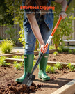 VEVOR Trench Shovel, 4 in Blade Heavy-Duty Trenching Shovel, Narrow Spade Trench Digger with Fiberglass Handle and Non-Slip Grip, for Gardening, Digging Holes, Trenching, and Planting, 56 in Long