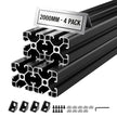 4PCS 4040 Aluminum Extrusion Profile 78.74