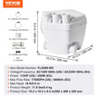 VEVOR Utility Sink Pump Laundry Sink Drain Pump System 1/3 HP 1500 GPH 18ft Head