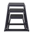 VEVOR Plyometric Jump Boxes, 12/18/24 Inch Plyo Box, Platform and Jumping Agility Box, Anti-Slip Fitness Exercise Step Up Box Set for Home Gym Training, Conditioning Strength Training, Black