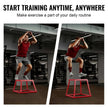VEVOR Plyometric Jump Boxes, 12/18/24/30 Inch Plyo Box, Platform and Jumping Agility Box, Anti-Slip Fitness Exercise Step Up Box Set for Home Gym Training, Conditioning Strength Training, Red