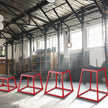 VEVOR Plyometric Jump Boxes, 12/18/24/30 Inch Plyo Box, Platform and Jumping Agility Box, Anti-Slip Fitness Exercise Step Up Box Set for Home Gym Training, Conditioning Strength Training, Red