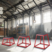 VEVOR Plyometric Jump Boxes, 12/18/24 Inch Plyo Box, Platform and Jumping Agility Box, Anti-Slip Fitness Exercise Step Up Box Set for Home Gym Training, Conditioning Strength Training, Red