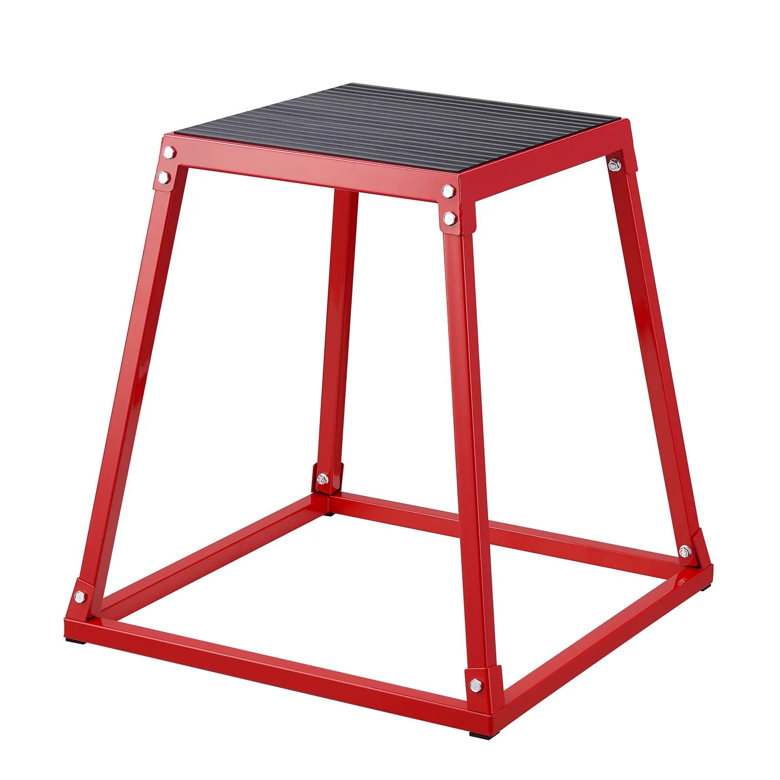 VEVOR Plyometric Jump Boxes, 12/18/24 Inch Plyo Box, Platform and Jumping Agility Box, Anti-Slip Fitness Exercise Step Up Box Set for Home Gym Training, Conditioning Strength Training, Red