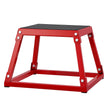VEVOR Plyometric Jump Box, 12 Inch Plyo Box, Steel Plyometric Platform and Jumping Agility Box, Anti-Slip Fitness Exercise Step Up Box for Home Gym Training, Conditioning Strength Training, Red