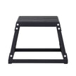 VEVOR Plyometric Jump Box, 12 Inch Plyo Box, Steel Plyometric Platform and Jumping Agility Box, Anti-Slip Fitness Exercise Step Up Box for Home Gym Training, Conditioning Strength Training, Black