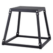 VEVOR Plyometric Jump Box, 18 Inch Plyo Box, Steel Plyometric Platform and Jumping Agility Box, Anti-Slip Fitness Exercise Step Up Box for Home Gym Training, Conditioning Strength Training, Black