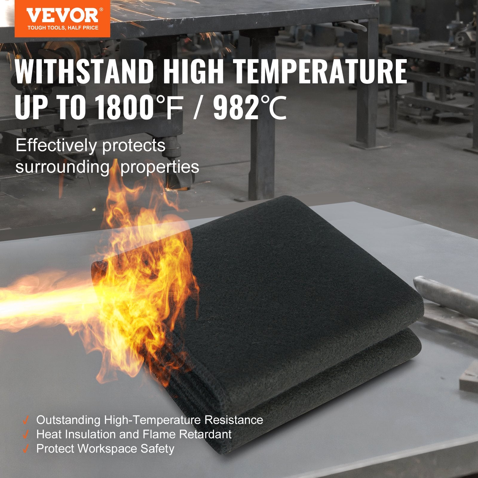 VEVOR Carbon Felt Welding Blanket, 27