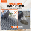 VEVOR Tabletop Ironing Board 23.4 x 14.4, Small Iron Board with Heat Resistant Cover and 100% Cotton Cover, Mini Ironing Board with 7mm Thickened Needle Cotton Layer for Small Spaces, Travel Use