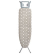 VEVOR Ironing Board with Large 51 x 13 Ironing Surface, Thickened 4 Layers Iron Board with Heat Resistant Cover and 100% Cotton Cover, 7 Adjustable Heights Ironing Board for Home Laundry Room Use