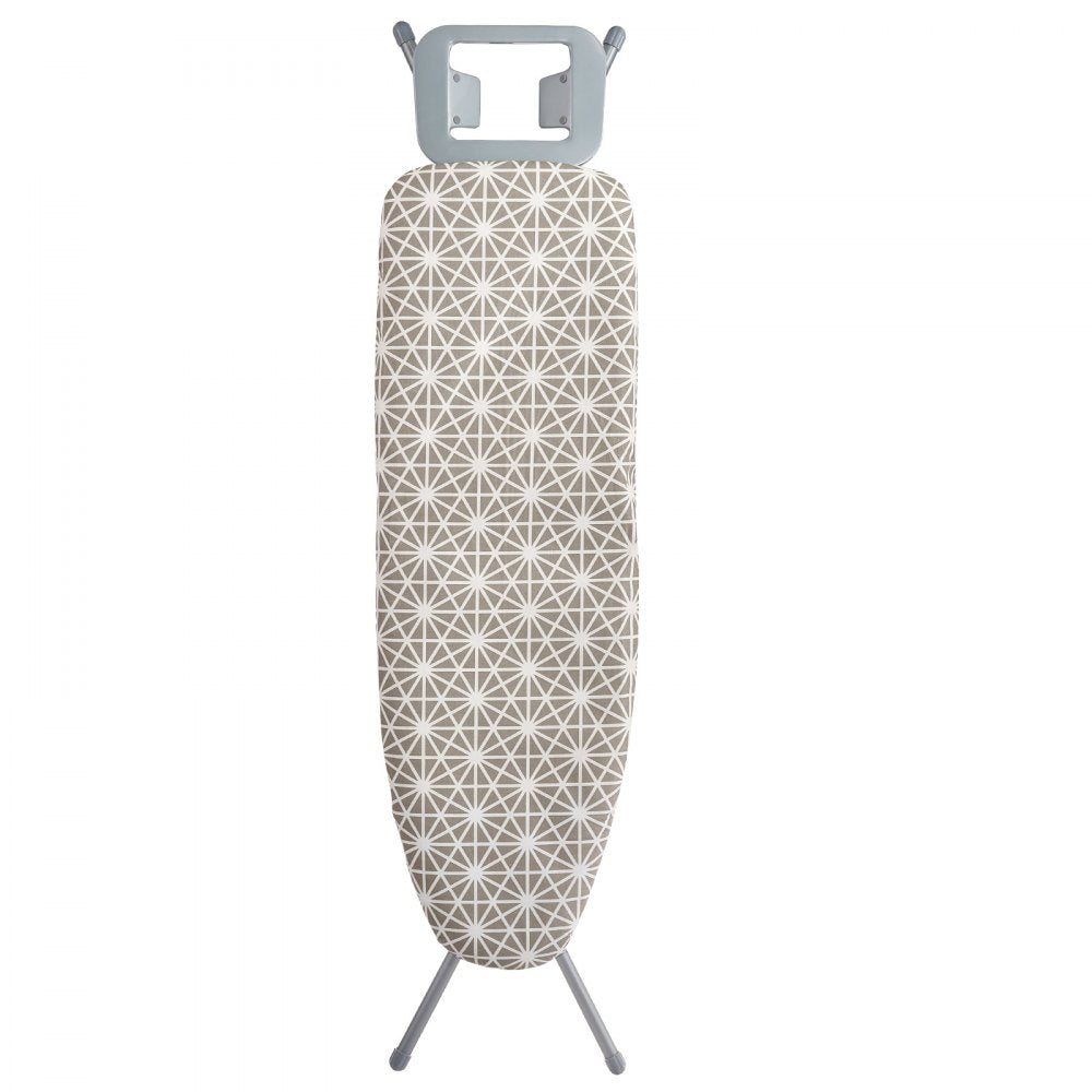 VEVOR Ironing Board with Large 51 x 13 Ironing Surface, Thickened 4 Layers Iron Board with Heat Resistant Cover and 100% Cotton Cover, 7 Adjustable Heights Ironing Board for Home Laundry Room Use