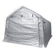 VEVOR Outdoor Portable Storage Shelter Shed, 10x15x8ft Heavy Duty  Instant Garage Tent Canopy Carport with Roll-up Zipper Door and Ventilated Windows For Cars, Motorcycle, Bike, Garden Tools