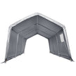 VEVOR Outdoor Portable Storage Shelter Shed, 10x15x8ft Heavy Duty  Instant Garage Tent Canopy Carport with Roll-up Zipper Door and Ventilated Windows For Cars, Motorcycle, Bike, Garden Tools