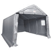 VEVOR Outdoor Portable Storage Shelter Shed, 10x15x8ft Heavy Duty  Instant Garage Tent Canopy Carport with Roll-up Zipper Door and Ventilated Windows For Cars, Motorcycle, Bike, Garden Tools