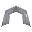 VEVOR Portable Outdoor Storage Shelter Shed, 8 x 14 x 7.6 ft Heavy Duty Instant Storage Tent Garage Sheds with Roll-up Zipper Door and Ventilated Windows for Motorcycle, Bike, Garden Tools