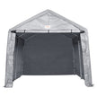 VEVOR Portable Outdoor Storage Shelter Shed, 8 x 14 x 7.6 ft Heavy Duty Instant Storage Tent Garage Sheds with Roll-up Zipper Door and Ventilated Windows for Motorcycle, Bike, Garden Tools