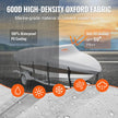 VEVOR Boat Cover, 17'-19' Trailerable Waterproof Boat Cover, 600D Marine Grade PU Oxford, with Motor Cover and Buckle Straps, for V-Hull, Tri-Hull, Fish Ski Boat, Runabout, Bass Boat, Grey