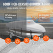 VEVOR Boat Cover, 20'-22' Trailerable Waterproof Boat Cover, 600D Marine Grade PU Oxford, with Motor Cover and Buckle Straps, for V-Hull, Tri-Hull, Fish Ski Boat, Runabout, Bass Boat, Grey