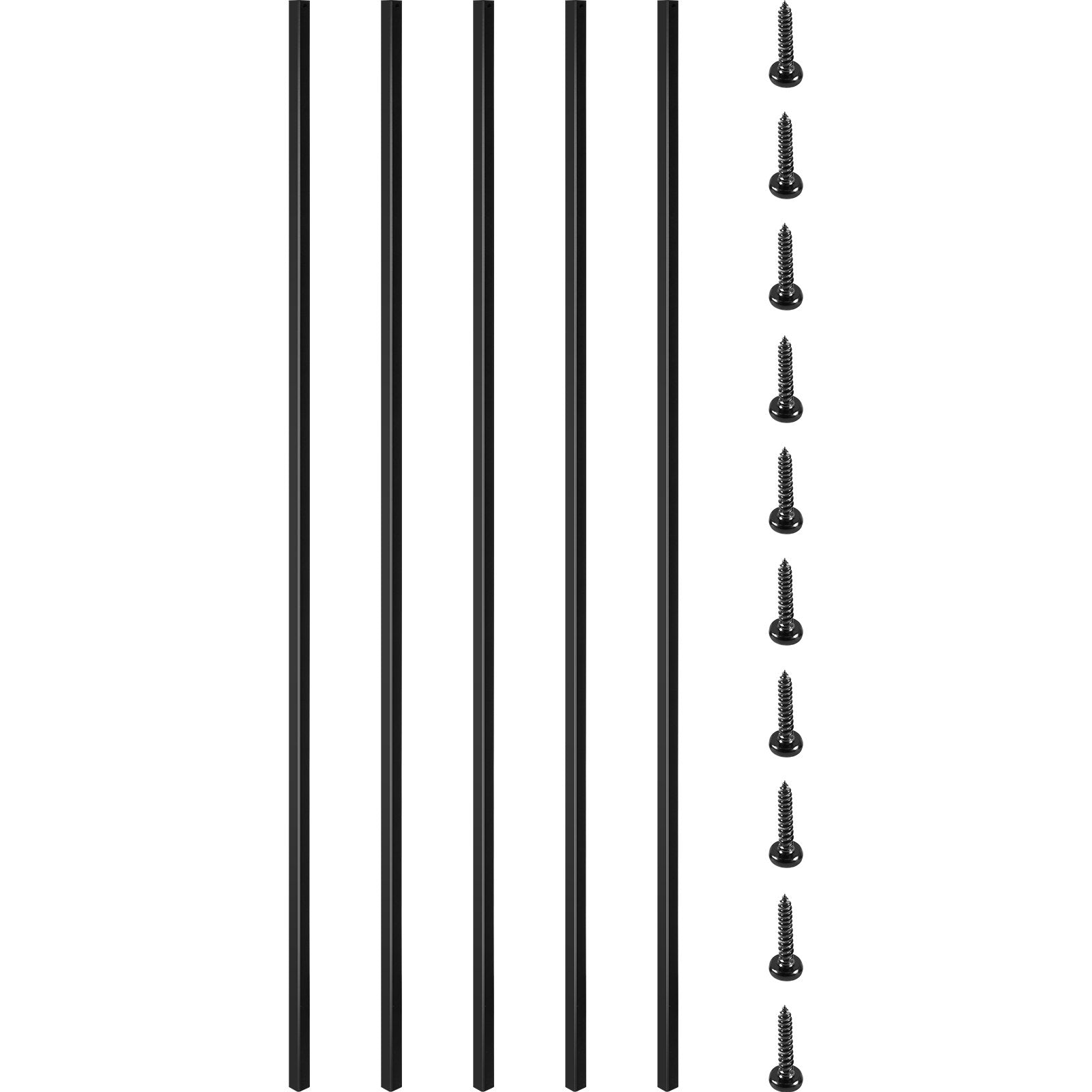 VEVOR Deck Balusters, 16 Pack Metal Deck Spindles, 44
