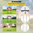 VEVOR Birdcage Shape Gazebo,8' High x 5.2' Wide, Heavy Duty Wrought Iron Arbor, Wedding  Arch Trellis for Climbing Vines in Outdoor Garden, Lawn, Backyard, Patio, Black