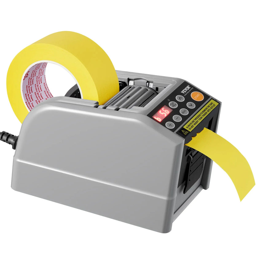 VEVOR Automatic Tape Dispenser Adhesive Electric Tape Cutter Packaging Machine Tape Cutting Machine 6-60mm Tape Width