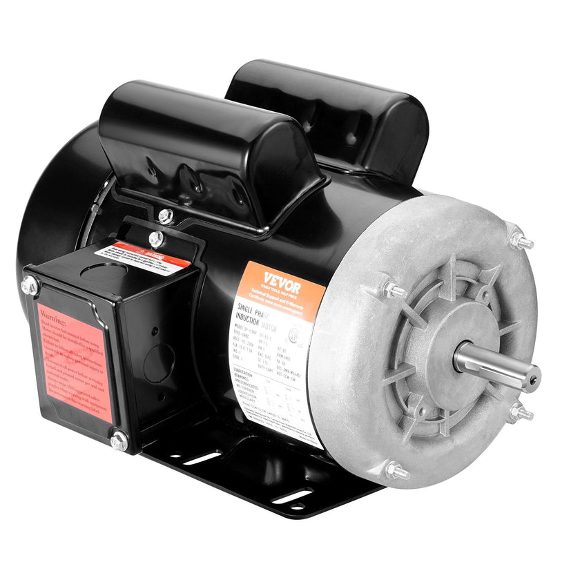 VEVOR 1.5HP Electric Motor 3450RPM AC115V/230V 56 Frame 1-Phase 5/8