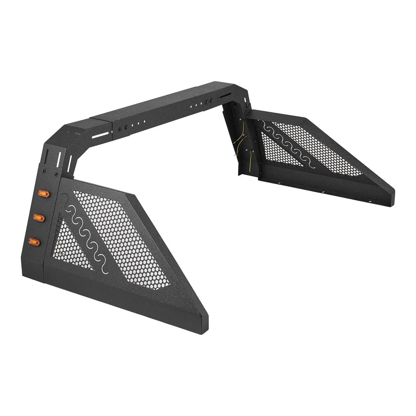 VEVOR Truck Bed Roll Bar Universal Chase Rack with Light for Full-Size Pickup