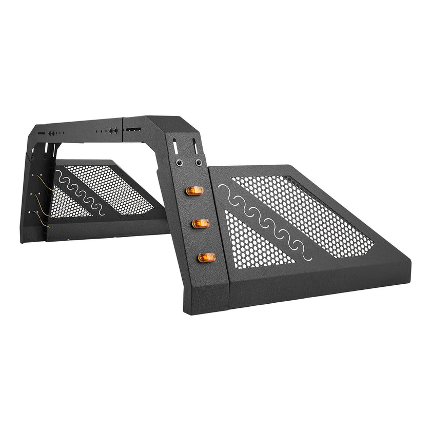 VEVOR Truck Bed Roll Bar Universal Chase Rack with Light for Full-Size Pickup