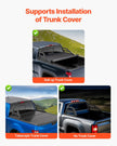 VEVOR Truck Bed Roll Bar Universal Chase Rack for Mid-Size Pickup Carbon Steel