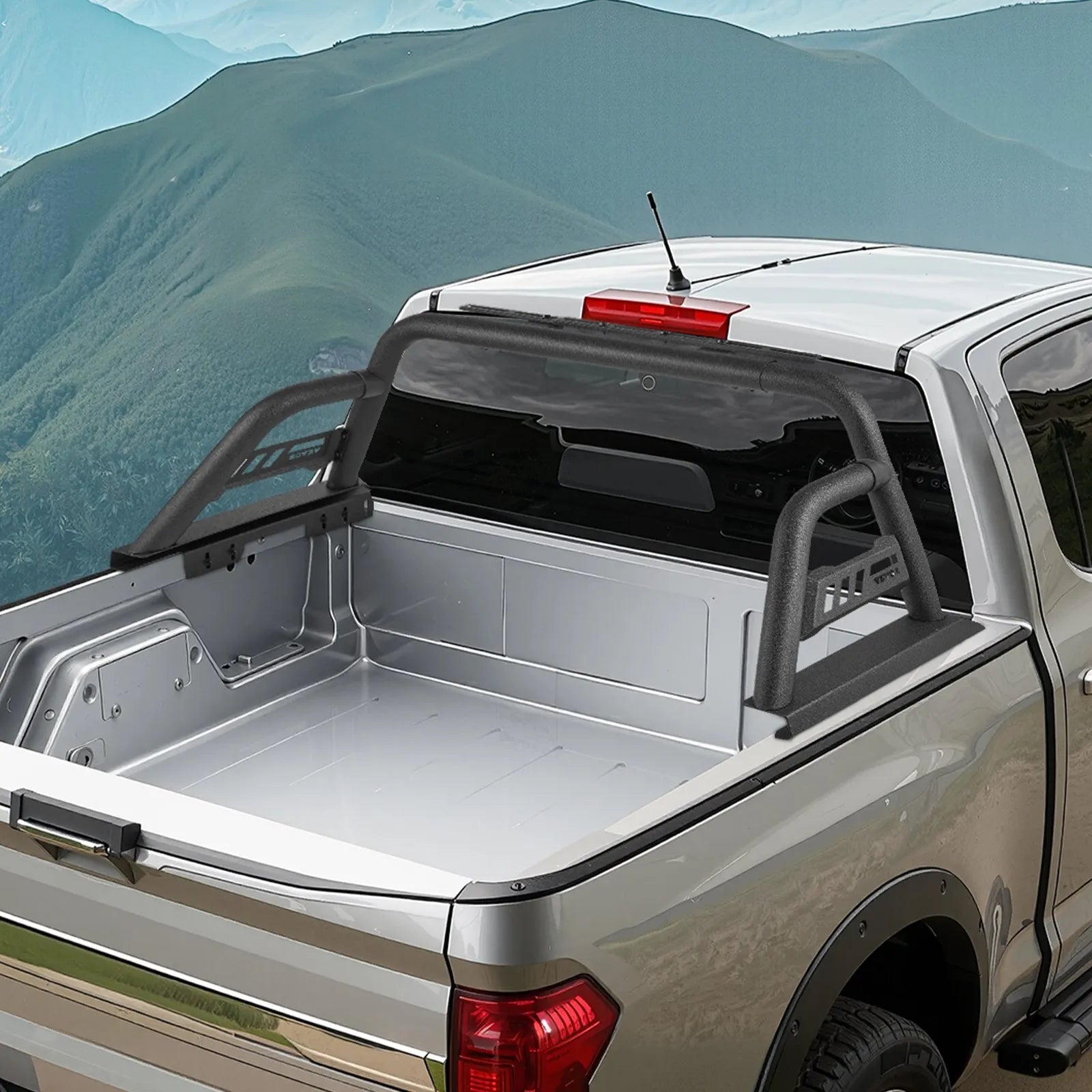 VEVOR Truck Bed Roll Bar Universal Chase Rack for Mid-Size Pickup Carbon Steel