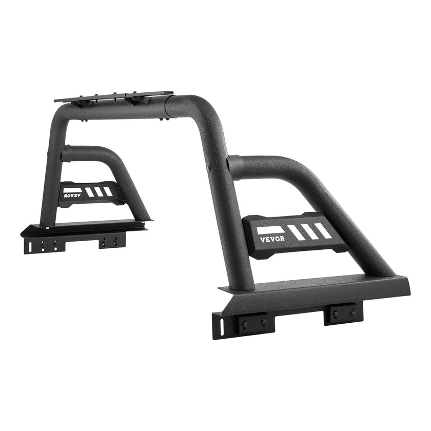 VEVOR Truck Bed Roll Bar Universal Chase Rack for Mid-Size Pickup Carbon Steel