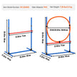 VEVOR Dog Agility Training Equipment 4 PCS Set Hurdles and Jump Ring Obstacle