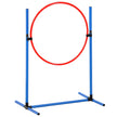 VEVOR Dog Agility Training Equipment 7 PCS Set w/ Hurdles 2 Tunnels Jump Ring