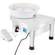 VEVOR Pottery Wheel 25CM Pottery Forming Machine 350W Electric Wheel for Pottery with Foot Pedal and Detachable Basin Easy Cleaning for Ceramics Clay Art Craft DIY