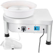 VEVOR Pottery Wheel 25CM Pottery Forming Machine 350W Electric Wheel for Pottery with Foot Pedal and Detachable Basin Easy Cleaning for Ceramics Clay Art Craft DIY