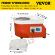 VEVOR Pottery Wheel 25cm Pottery Forming Machine with Sculpting Set Adjustable Feet Ceramic Pottery Wheel 280W Art Craft DIY Clay Tool for Ceramic Work Ceramics Clay