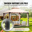 VEVOR Patio Gazebo for 6-8 Person, 10 x 10 FT Backyard Gazebo, with Mosquito Netting, Metal Frame, and PU Coated 180G Polyester, Outdoor Canopy Shelter for Patio, Lawn, Backyard, Deck, Garden
