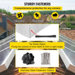 VEVOR Solar Panel Bird Wire, 8inch x 98ft Critter Guard Roll Kit, Solar Panel Guard with 100pcs Stainless Steel Fasteners, Removable PVC Coated Guard Wire for Squirrel, Bird, Critters Proofing