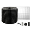 VEVOR 6 inch x 50ft Solar Panel Bird Guard, Critter Guard Roll Kit with 50pcs Stainless Steel Fasteners, Solar Panel Guard with Rust-proof PVC Coating, 1/2 inch Wire Roll Mesh
