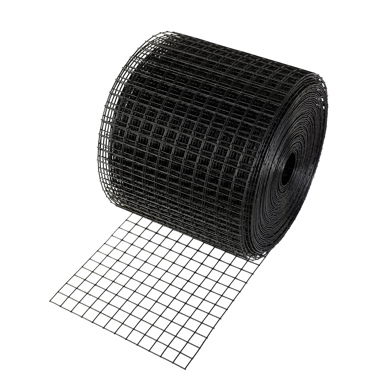VEVOR 6 inch x 50ft Solar Panel Bird Guard, Critter Guard Roll Kit with 50pcs Stainless Steel Fasteners, Solar Panel Guard with Rust-proof PVC Coating, 1/2 inch Wire Roll Mesh