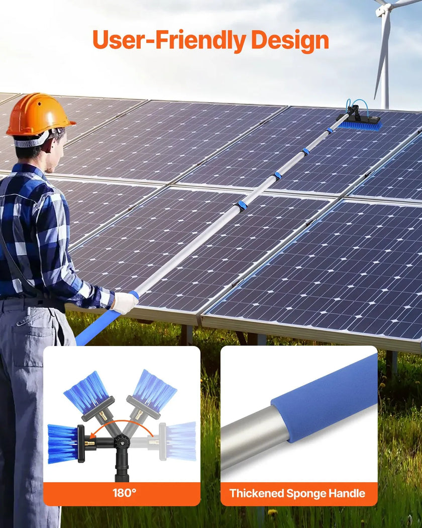 VEVOR Water Fed Pole Kit 30FT Solar Panel Cleaning Pole with Extendable Handle