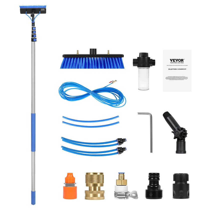 VEVOR Water Fed Pole Kit 30FT Solar Panel Cleaning Pole with Extendable Handle