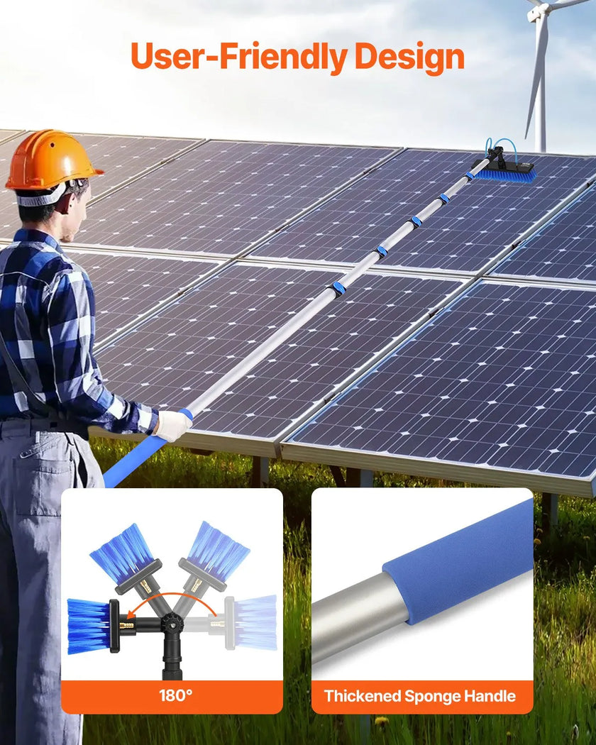 VEVOR Water Fed Pole Kit 36FT Solar Panel Cleaning Pole with Extendable Handle