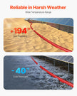 VEVOR 100FT Solar Panel Extension Cable 10AWG Waterproof PV 6mm² Cable Red