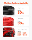 VEVOR 30FT Solar Panel Extension Wire with Female & Male Connectors 10AWG 1 Pair
