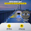 VEVOR Driveway Lights 12-Pack Solar Driveway Lights Bright Blue Solar Deck Lights Outdoor Waterproof Wireless Dock Lights 6 LEDs for Deck Dock Driveway Path Warning Garden Walkway Sidewalk Steps