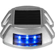 VEVOR Driveway Lights 4-Pack, Solar Driveway Lights with Switch Button, Solar Deck Lights Waterproof, Wireless Dock Lights 6 LEDs for Path Warning Garden Walkway Sidewalk Steps, LED Bright Blue