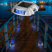 VEVOR Driveway Lights 8-Pack, Solar Driveway Lights with Switch Button, Solar Deck Lights Waterproof, Wireless Dock Lights 6 LEDs for Path Warning Garden Walkway Sidewalk Steps, LED Bright Blue