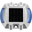 VEVOR Driveway Lights 8-Pack, Solar Driveway Lights with Switch Button, Solar Deck Lights Waterproof, Wireless Dock Lights 6 LEDs for Path Warning Garden Walkway Sidewalk Steps, LED Bright Blue