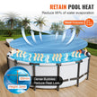 VEVOR Solar Pool Cover, ?10 ft Round Solar Blanket for Pools, Inground Above Ground Swimming Pool Solar Cover, 15 mil Solar Covers Blue
